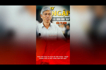 Phó Chủ tịch TP.HCM Võ Văn Hoan: “Ngập thành phố là một hình ảnh rất đẹp”