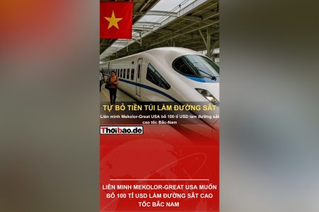 LIÊN MINH MEKOLOR-GREAT USA MUỐN BỎ 100 TỈ USD LÀM ĐƯỜNG SẮT CAO TỐC BẮC NAM 