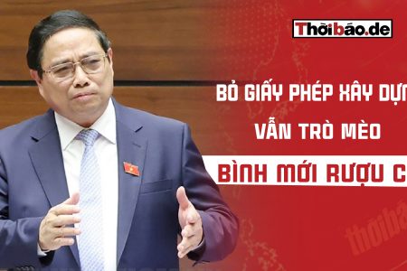 BỎ GIẤY PHÉP XÂY DỰNG: VẪN TRÒ MÈO “BÌNH MỚI RƯỢU CŨ”