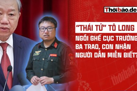 “THÁI TỬ” TÔ LONG NGỒI GHẾ CỤC TRƯỞNG: BA TRAO, CON NHẬN, NGƯỜI DẪN MIỄN BIẾT? 