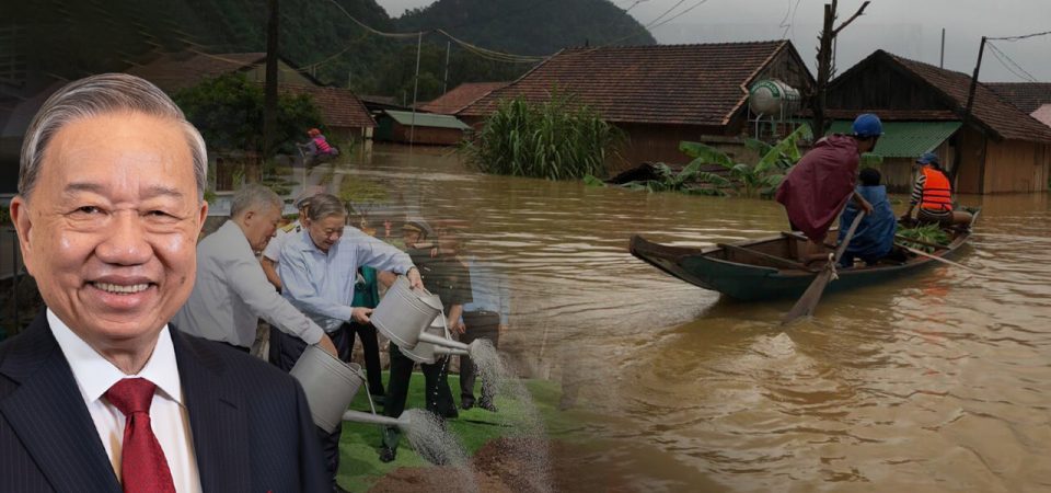 Tô Lâm và chuyến công du… trồng cây giữa lúc dân vật lộn trong biển lũ