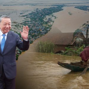 MIỀN TRUNG CHƯA KỊP GƯỢNG DẬY, VỢ CHỒNG TÔ LÂM ĐÃ XÚNG XÍNH LÊN ĐƯỜNG DỰ DUYỆT BINH Ở LÀO