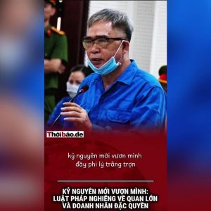 Kỷ nguyên mới vươn mình: Luật pháp nghiêng về quan lớn và doanh nhân đặc quyền.