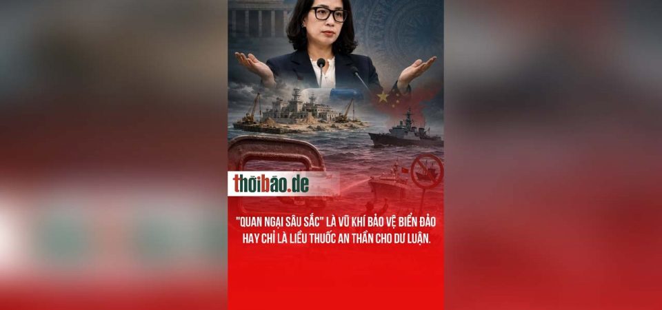 „Quan ngại sâu sắc“ là vũ khí bảo vệ biển đảo hay chỉ là liều thuốc an thần cho dư luận.