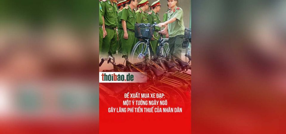 Đề xuất mua xe đạp: Một ý tưởng ngây ngô gây lãng phí tiền thuế của nhân dân