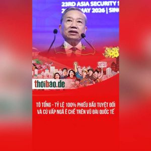 Tô Tổng – Tỷ lệ 100% phiếu bầu tuyệt đối và cú vấp ngã ê chề trên vũ đài quốc tế