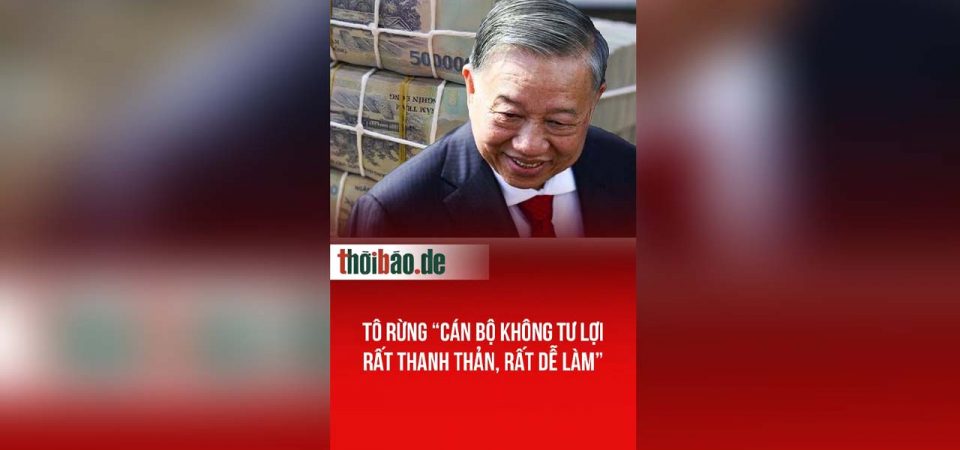 Tô Rừng “cán bộ không tư lợi rất thanh thản, rất dễ làm”