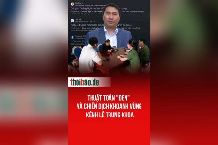 Thuật toán „đen“ và chiến dịch khoanh vùng kênh Lê Trung Khoa