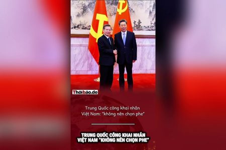 Trung Quốc công khai nhắn Việt Nam „không nên chọn phe“