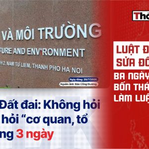 Luật Đất đai sửa đổi: Ba ngày để góp ý, bốn tháng để làm luật