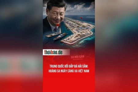 Trung Quốc bồi đắp đá Hải Sâm: Hoàng Sa ngày càng xa Việt Nam