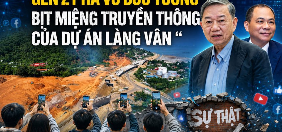 Gen Z phá vỡ bức tường bịt miệng truyền thông của dự án Làng Vân