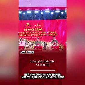 Nhà cho công an xây nhanh, nhà tái định cư của dân thì sao? 