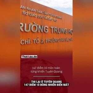Examen de rattrapage à Tuyên Quang : 147 notes de 10 disparaissent soudainement
