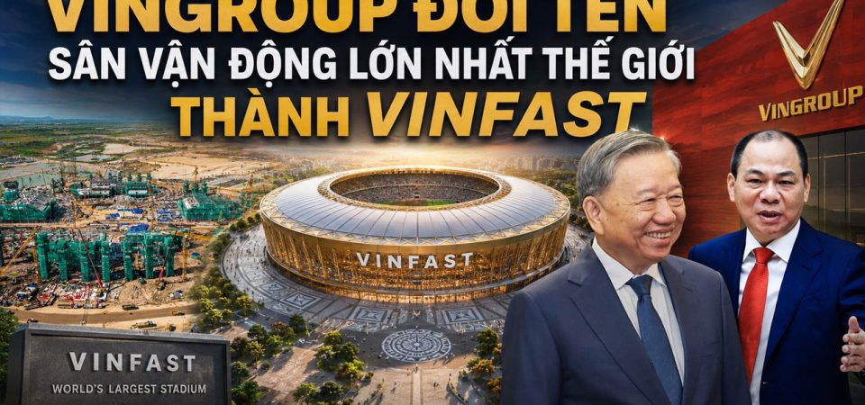 Vingroup đổi tên sân vận động lớn nhất thế giới thành Vinfast