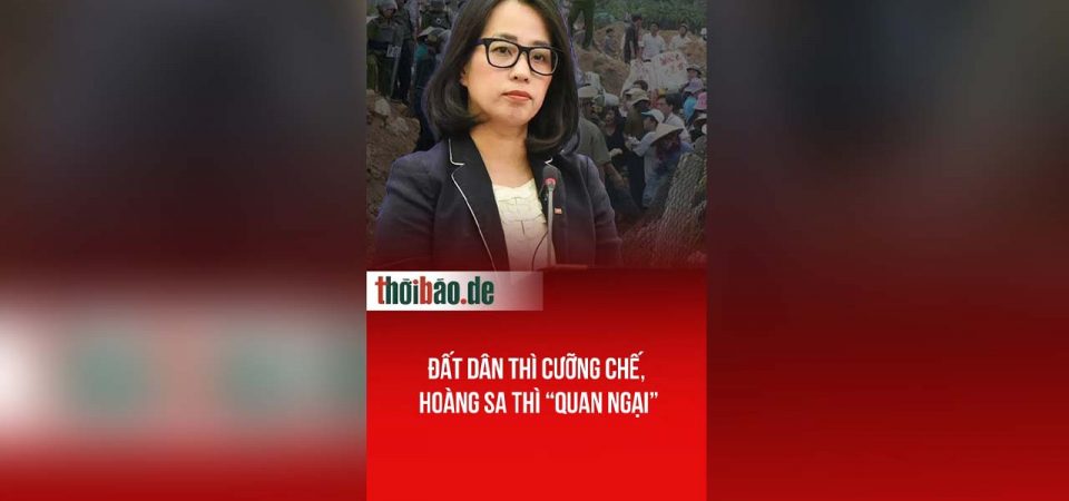 Đất dân thì cưỡng chế, Hoàng Sa thì “quan ngại”