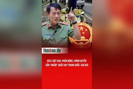 Gen Z đặt hoa: Phản động, chính quyền gắn “nhầm” quốc huy Trung Quốc: Xoá bài