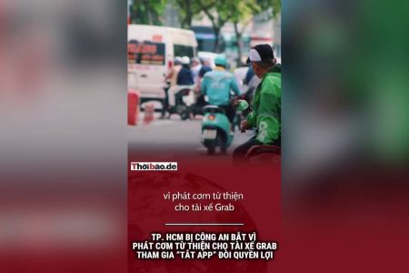 En Ciudad de Ho Chi Minh, la policía detuvo a varias personas por repartir comida solidaria a los conductores de Grab que participaban en la «huelga de la app» para reclamar sus derechos