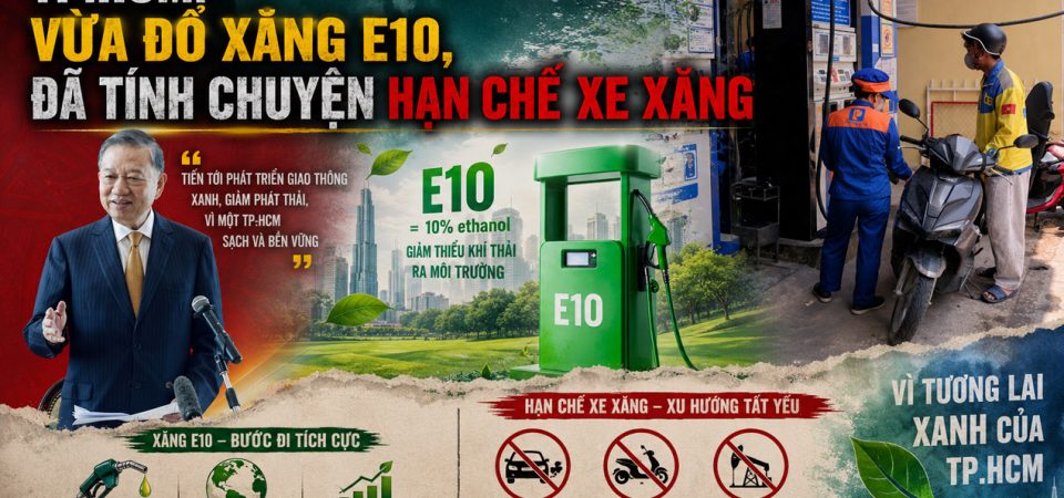 TP.HCM: Vừa đổ xăng E10, đã tính chuyện hạn chế xe xăng