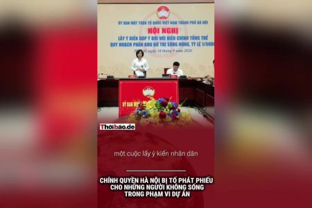 Chính quyền Hà Nội bị tố phát phiếu cho những người không sống trong phạm vi dự án