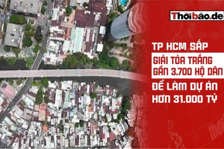 胡志明市即將全面徵收近3,700戶民宅，以推動總投資逾31,000 tỷ的建設專案