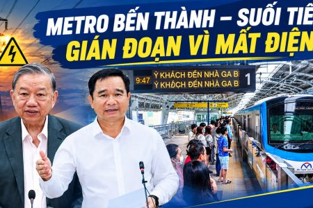 Metro Bến Thành – Suối Tiên gián đoạn vì mất điện